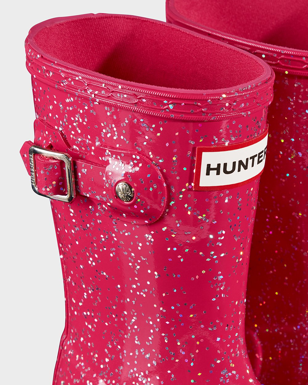 Hunter Dječje Gumene Čizme Roze Original Little Giant Glitter Hrvatska 7938-DBQGH